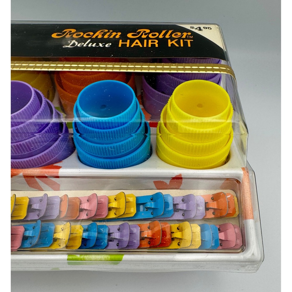 Vintage 60s Lady Ellen Rockin Roller Deluxe Hair Kit New Old Stock NIP Mod Prop - Picture 9 of 14